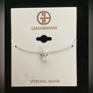Giani Bernini Sterling Silver Opal Pendant Necklace